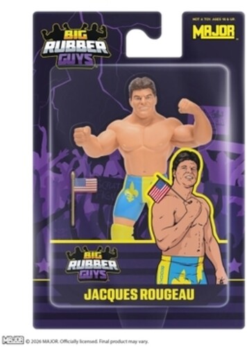 Big Rubber Guys Wrestling Jacques Rougeau 8 Inch Figure