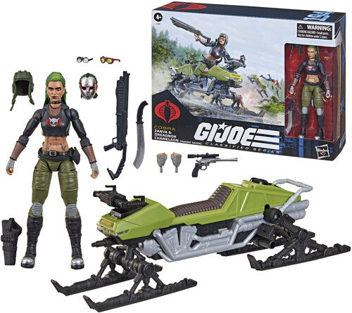 G.I. Joe - Classified Series - #194, Zanya and Dreadnok Chameleon (Swamp Skier) Vehicle
