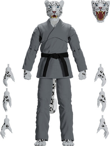 Jiu Jitsu Combat Creatures - Shadow The Snow Leopard Action Figure - Gray Gi