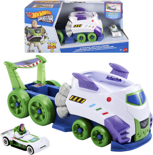 Hot Wheels Superstar Speeders Disney And Pixar Hi-Tech Buzz Lightyear Launcher