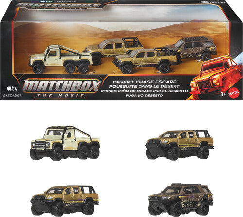 Matchbox: The Movie Desert Chase Escape 1:64 Scale Die-Cast Vehicles 4-Pack