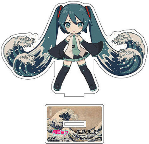 Hatsune Miku x Katsushika Hokusai iXima - Die-Cut Acrylic Stand - The Great Wave off Kanagawa (Chibi)