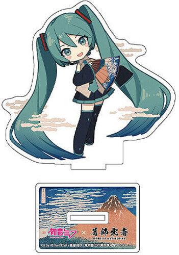 Hatsune Miku x Katsushika Hokusai iXima - Die-Cut Acrylic Stand - Fine Wind, Clear Morning (Chibi)