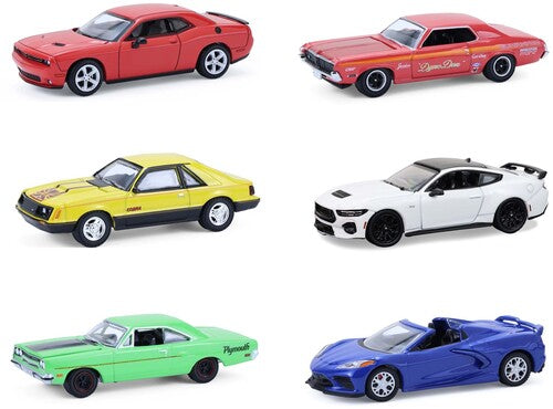 1:64 GreenLight Muscle Series 30 - 6 Pack Die-Cast Car Assortment