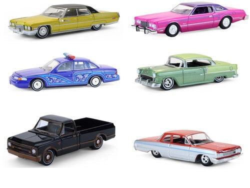 1:64 California Lowriders Series 7 - 6 Pack Die-Cast Car Assortment