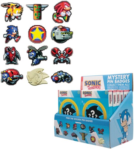 Sonic the Hedgehog - 12ct Blind Pin Badges PDQ Display