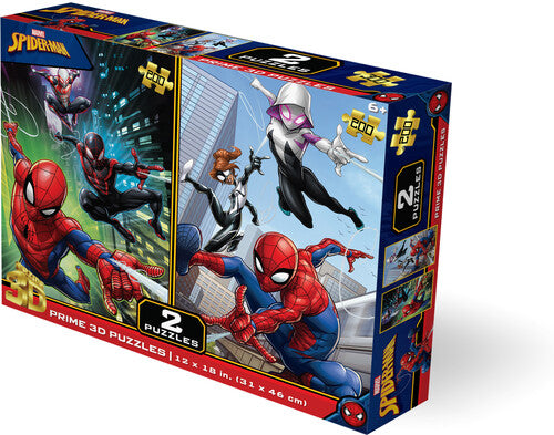 Marvel Spider-Man 2-Pack contains 2 x 200pc 12x18 in 3D Lenticular Puzzles