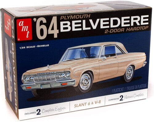 AMT 1964 Plymouth Belvedere (w/Slant 6 Engine) 2T 1/25 Scale Model Kit