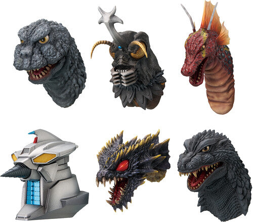 Ichibansho - Godzilla - Monster Head Magnet 6ct PDQ (The Biography of The Most Terrifying Monster King)