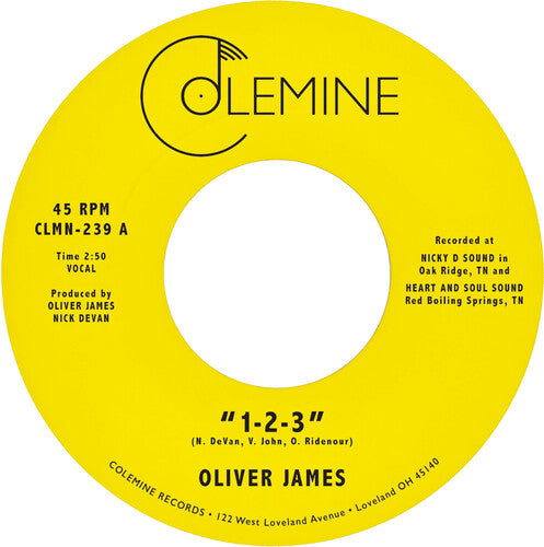 Oliver James - 1-2-3 / Nothing Is Forever
