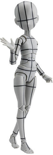 Tamashii Nations - Body-Chan - S.H.Figuarts - Ken Sugimori-Edition Wireframe (Gray Ver) Action Figure