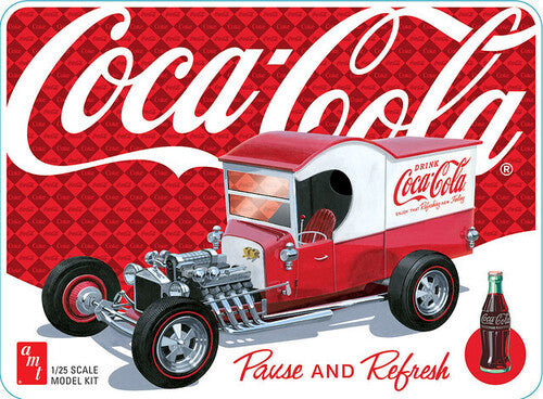 AMT 1925 Ford Model T Panel w/Tin Packaging Coca-Cola 1/25 Scale Model Kit