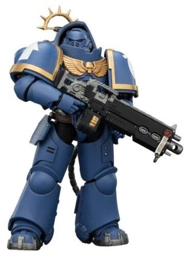 Warhammer 40K: Space Marine - Ultramarines: Heavy Intercessor with Heavy Bolt Rifle & Bolt Pistol Game Edition 1/18 Action Figure