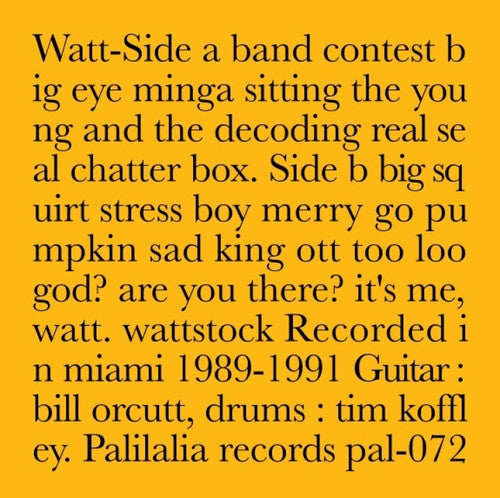 Watt - Recorded In Miami 1989-1991