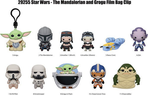 Star Wars - The Mandalorian and Grogu Movie 3D Foam Bag Clip 24pc Blind Bag PDQ