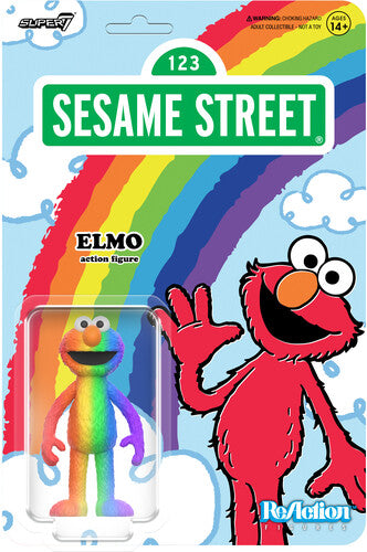Sesame Street - ReAction Figures Exclusive - Elmo (Rainbow)