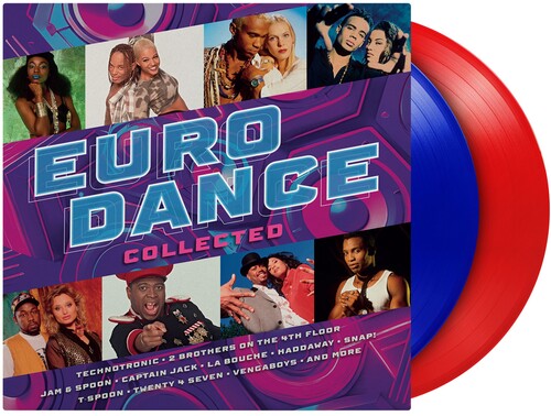 Eurodance Collected/ Various - Eurodance Collected / Various - Limited 180-Gram Translucent Blue & Translucent Red Colored Vinyl