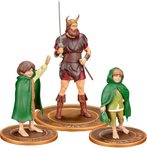 The Lord of the Rings - Animated Film PVC Figure Set (Merry Pippin and Boromir)