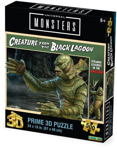 Universal Monsters Creature From The Black Lagoon 24x18 Lenticular 3D Puzzle AE Exclusive