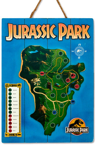 Jurassic Park - Woodart 3D - Isla Nublar 12"x16" Hanging Sign
