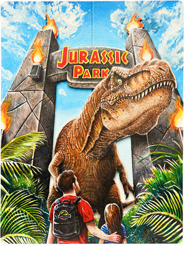 Jurrasic World - Woodart 3D - Rex Attack 12"x16" Hanging Sign