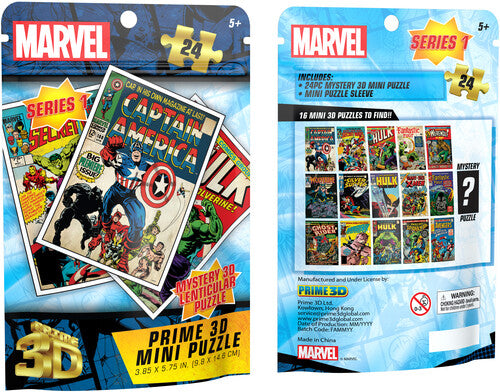 Avengers - Comic Book Covers 3D Lenticular Mystery Mini Blind Bag Puzzle 16 pc PDQ Display