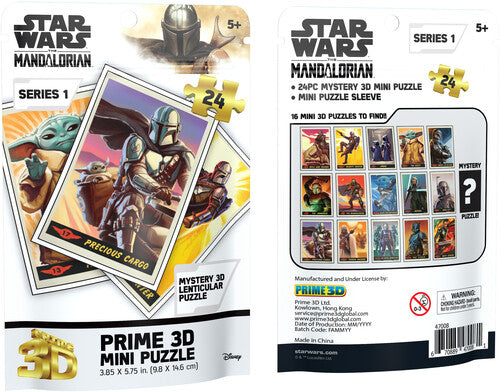 Star Wars: The Mandalorian - 3D Lenticular Mystery Mini Blind Bag Puzzle 16 pc PDQ Display