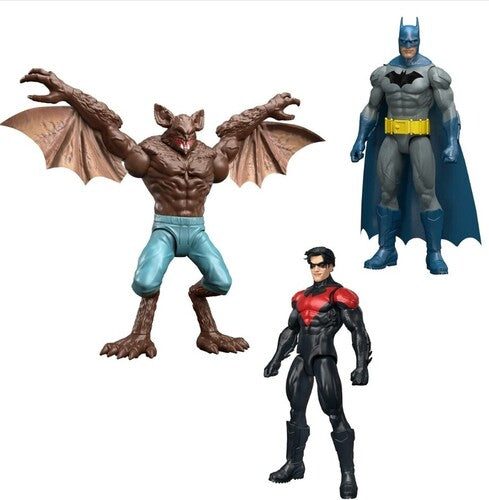 DC Batman & Nightwing vs Man-Bat Action Figure 3-Pack
