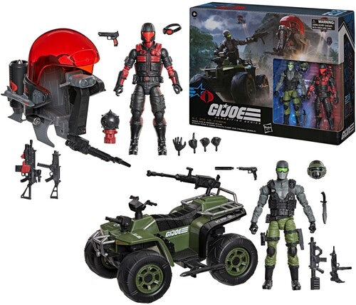 G.I. Joe - Classified Series - #218, Snake Eyes & Varmint ATV Vs. Stealth Viper & Cobra Stealth Flight Pod (Trubble Bubble)
