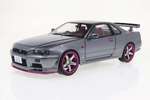Solido - 1:18 Nissan Skyline GT-R (R34) Die-Cast Car (Grey)