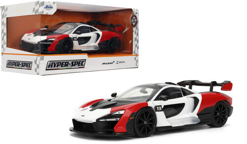 Hyper-Spec - 1:24 McLaren Senna Die-cast Car (White/Red/Black)