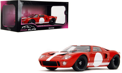 Pink Slips - 1:18 1968 Ford GT40 MK1 Die-Cast Car (Red)