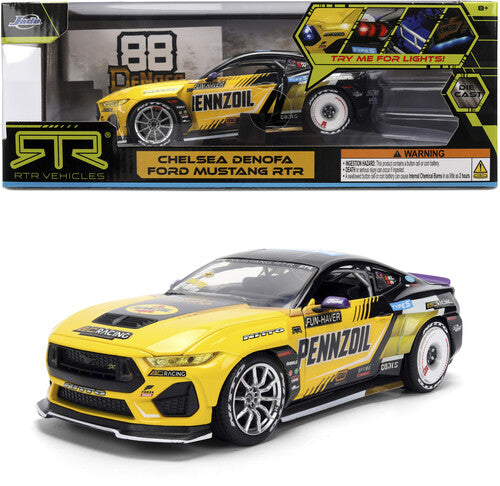 AutoZone - 1:24 2023 Ford Mustang RTR Chelsea Denofa Die Cast Car