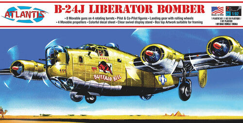 B-24J Liberator Bomber Buffalo Bill with Swivel Stand 1:92 Scale Model Kit