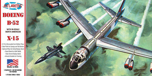 Boeing B-52 Stratofortress and X-15 Hypersonic Aircraft with Swivel Stand 1:175 Scale Model Kit