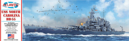 USS North Carolina (BB-55) World War II Battleship The Showboat 1:500 Scale Model Kit
