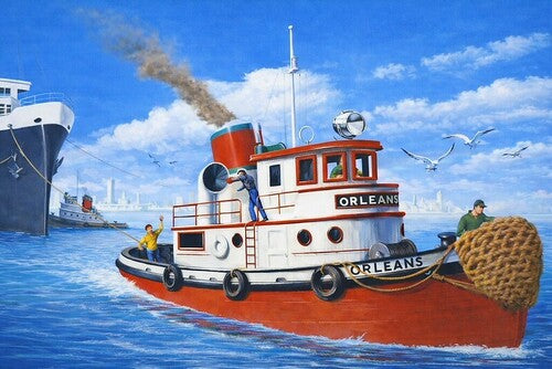 Waterfront Tug Boat Model (Mdlk)