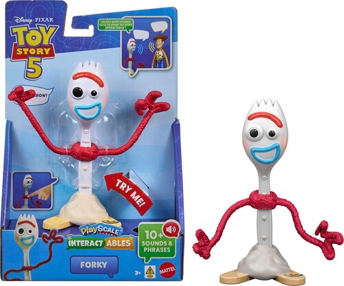 Pixar Toy Story 5: 7'' Forky Figure, Interactables PlayScale