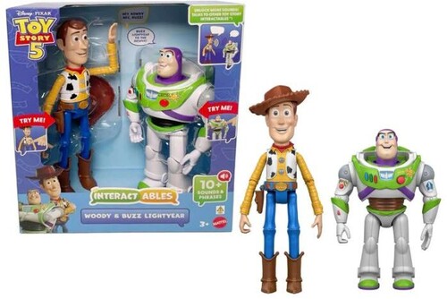 Pixar Toy Story 5: 11'' Woody & Buzz Lightyear 2-Pack, Interactables