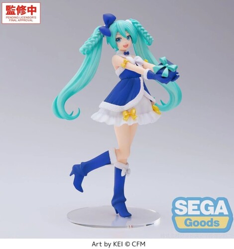 Sega - Hatsune Miku Series High Premium - Hatsune Miku Sapphire Christmas Statue