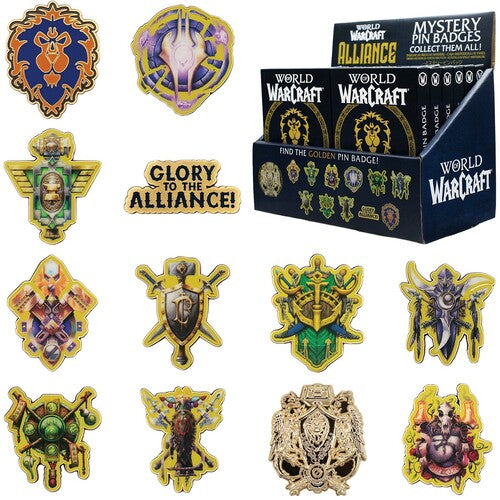 World of Warcraft - Mystery Pin Badge - Alliance 12ct PDQ Display