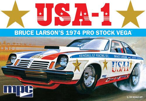 MPC Bruce Larson USA/1 Pro Stock Vega 1/25 Scale Model Kit