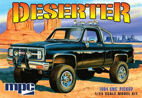 MPC 1984 GMC Pickup (Black) 1/25 Scale Model Kit