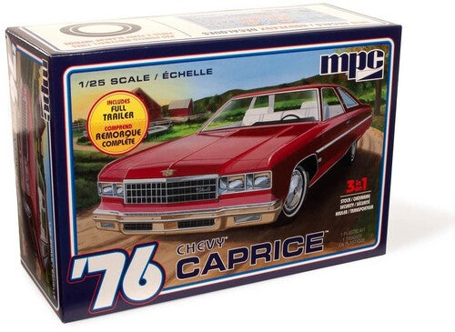 MPC 1976 Chevy Caprice w/Trailer 2T 1/25 Scale Model Kit