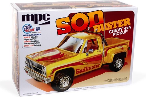 MPC 1981 Chevy Stepside Pickup Sod Buster 1/25 Scale Model Kit