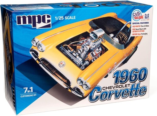 MPC 1960 Chevy Corvette 7-in-1 1/25 Scale Model Kit
