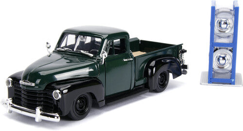 Just Trucks - 1:24 1953 Chevy Pickup Die-Cast Truck with Rack (Dark Green)