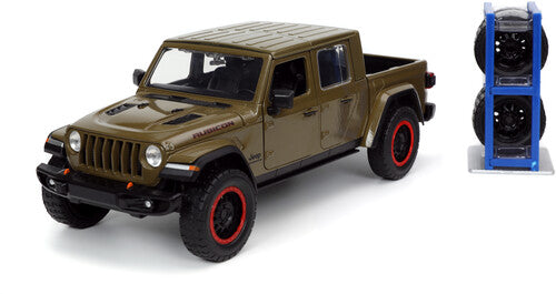 Just Trucks - 1:24 2020 Jeep Gladiator Die-Cast Truck with Rack (Brown)