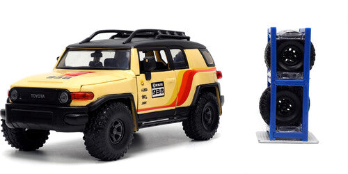 Just Trucks - 1:24 Toyota FJ Cruiser Die-Cast Truck with Rack (Yellow)