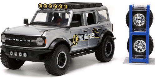 Just Trucks - 1:24 Ford Bronco Die-Cast Truck with Rack (Grey)